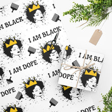 Load image into Gallery viewer, Black and Dope Wrapping Paper
