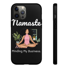 Load image into Gallery viewer, Namaste | Black Yogi | Yoga |vMeditation | Ballerina | Ballet | Phone Case | Iphone | Samsung | Peace | Tough Cases | Black Owned Business
