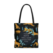 Load image into Gallery viewer, Make Room for Your Gifts Jungle Leopard Shopping and Tote Bag

