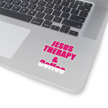 Load image into Gallery viewer, Jesus and Therapy | Jesus and Coffee| Christian Decal |Funny  Sticker| Laptop Decal | Kiss-Cut Sticker | Mental Health
