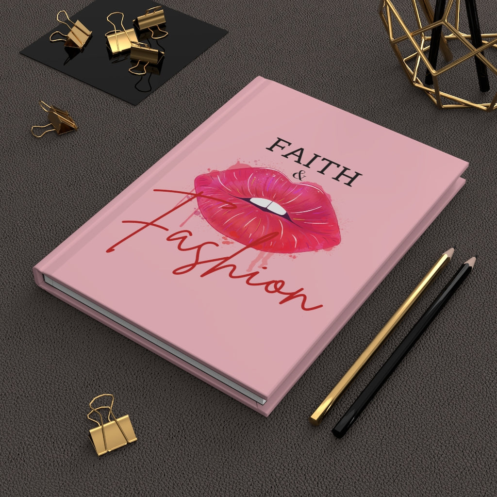Faith and Fashion Journal| Fashionista | Pink Journal | Christian Gift | Black Girl |Black Girl Magic | Hardcover Journal |
