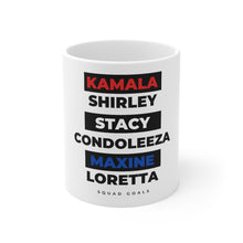 Load image into Gallery viewer, Kamala Harris, Shirley Chisolm, Maxine Waters, Loretta Lynch, Condoleeza Rice, Black Politicians, Strong Black Woman Coffee Mug Gift
