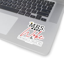 Load image into Gallery viewer, Mrs. Dope Woke and Equally Yoked Signature More Than a Mrs. Proverbs 31 Christian Wife Kiss-Cut Stickers Black Girl Magic Laptop Decal
