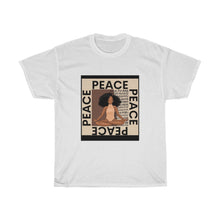 Load image into Gallery viewer, Peace Out Melanin Yoga Yogi T-shirt (All T-shirts Are Available in Several Colors)
