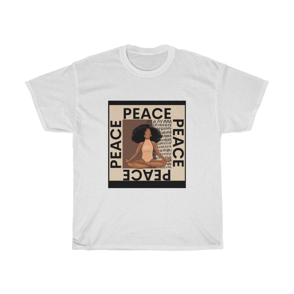 Peace Out Melanin Yoga Yogi T-shirt (All T-shirts Are Available in Several Colors)
