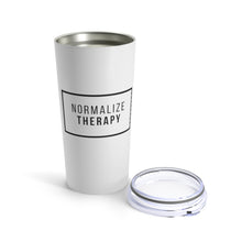Load image into Gallery viewer, Normalize Therapy - Therapists Tumbler - Counselor Gift - Therapist Gift - Mental Health - Quarantine - Zoom Fatigue
