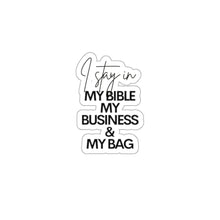 Load image into Gallery viewer, Bible, Business, Bag, Educated | Month, Black Sticker, HBCU, Black Girl Magic | African American, Kiss-Cut Sticker, Planner Sticker
