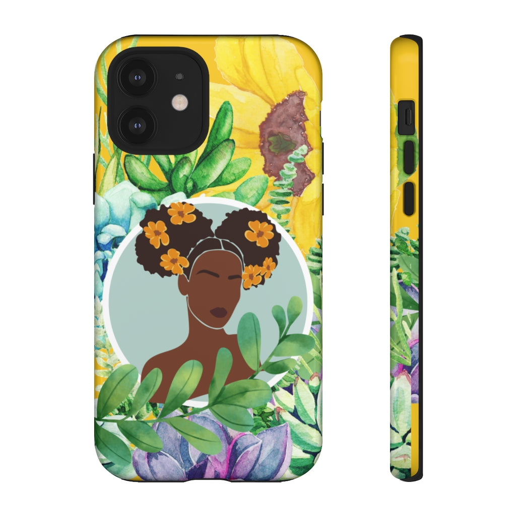 Black Girl Magic Phone Case| Iphone and Samsung Cell Phones | Gardener Phone Case | Black Girl Plants | Black Woman Phone Case