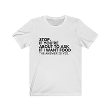 Load image into Gallery viewer, Foodie Jersey Short Sleeve Tee

