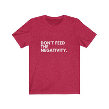 Load image into Gallery viewer, Don&#39;t Feed the Negativity Jersey Short Sleeve Tee
