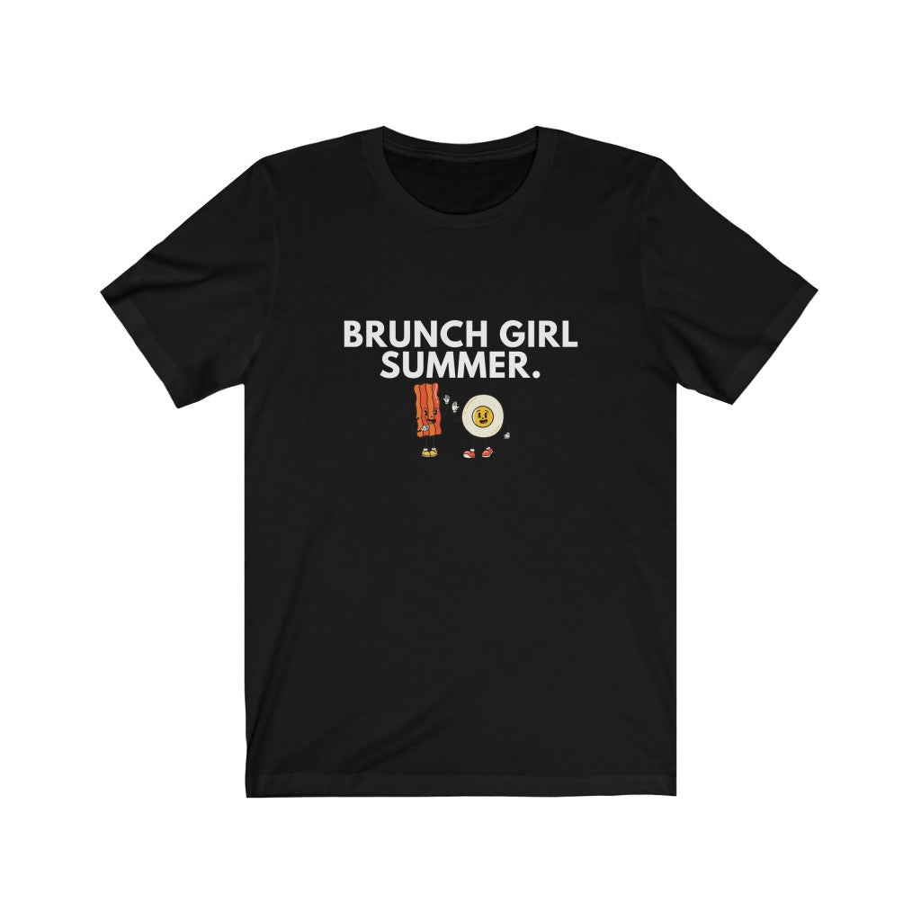 Brunch Girl Summer Bacon and Eggs Jersey Short Sleeve Tee