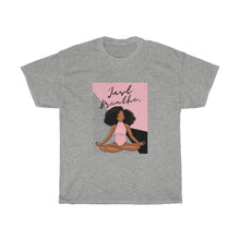 Load image into Gallery viewer, Just Breathe Black Girl Yoga Melanin Black Girl Magic T-shirt
