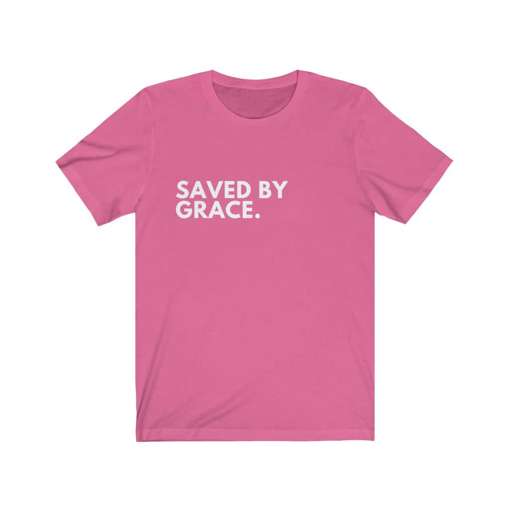 Saved by Grace Jersey Short Sleeve Tee