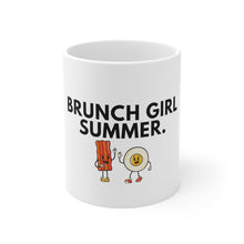 Load image into Gallery viewer, Brunch Girl Summer Bacon and Eggs Coffee Mug
