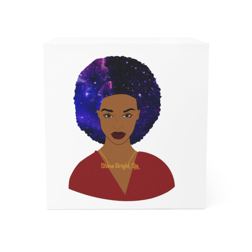 Black Girl Magic Sticky Notes | Black Woman Positive Affirmations - Planner - Encouragement - Shine Note Cube