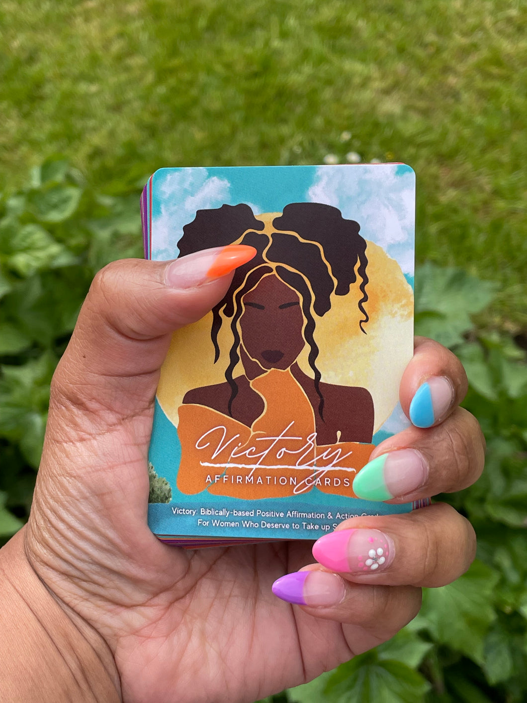Black Girl Affirmation Deck |Affirmation Cards for Black Women | Victory: Black Woman Christian Positive Affirmation Cards & Devotional