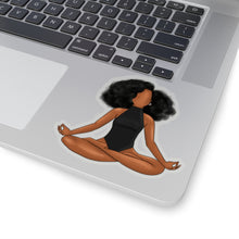 Load image into Gallery viewer, Black Yogi Yoga Meditation Ballerina Ballet Kiss-Cut Stickers
