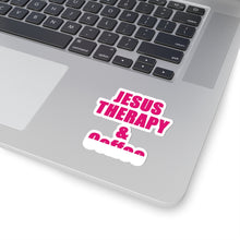 Load image into Gallery viewer, Jesus and Therapy | Jesus and Coffee| Christian Decal |Funny  Sticker| Laptop Decal | Kiss-Cut Sticker | Mental Health
