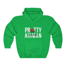 Load image into Gallery viewer, Black and Educated Airman, Black Military Hoodie, Black Lives Matter, Proud Black Airman, Melanated and Educated
