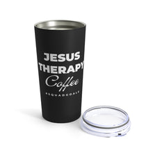 Load image into Gallery viewer, Black, Jesus, Therapy, Coffee, Travel Mug, Tumbler, Christian, Coffee Gift
