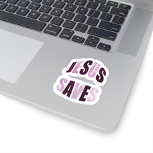 Load image into Gallery viewer, Jesus Saves | Jesus and Coffee| Christian Decal |Funny  Sticker| Laptop Decal | Kiss-Cut Sticker | Mental Health
