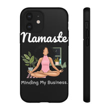 Load image into Gallery viewer, Namaste | Black Yogi | Yoga |vMeditation | Ballerina | Ballet | Phone Case | Iphone | Samsung | Peace | Tough Cases | Black Owned Business
