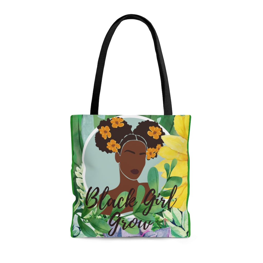 Black Girl Grow Tote Bag