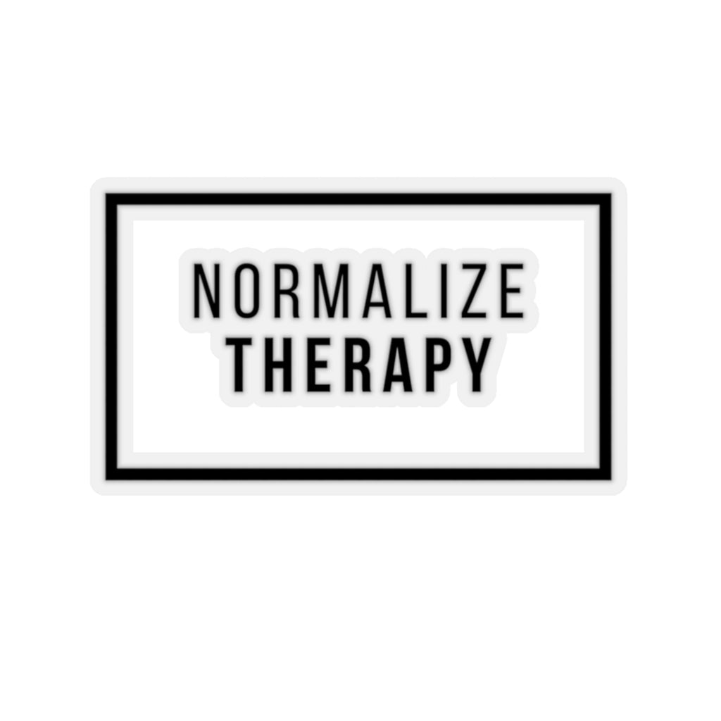 Normalize Therapy, Mental Health Matters Kiss-Cut Sticker