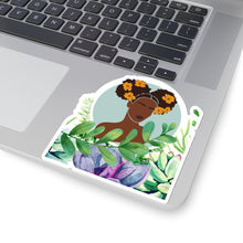 Load image into Gallery viewer, Black Girl Magic Melanin Floral Kiss-Cut Stickers
