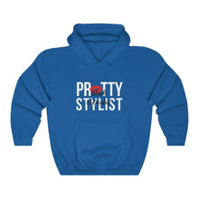 Load image into Gallery viewer, Black and Educated, Black Stylist Hooded Sweatshirt, Beauty Salon, Black Hairstylists Matter, Proud Black Beautician, Melanated
