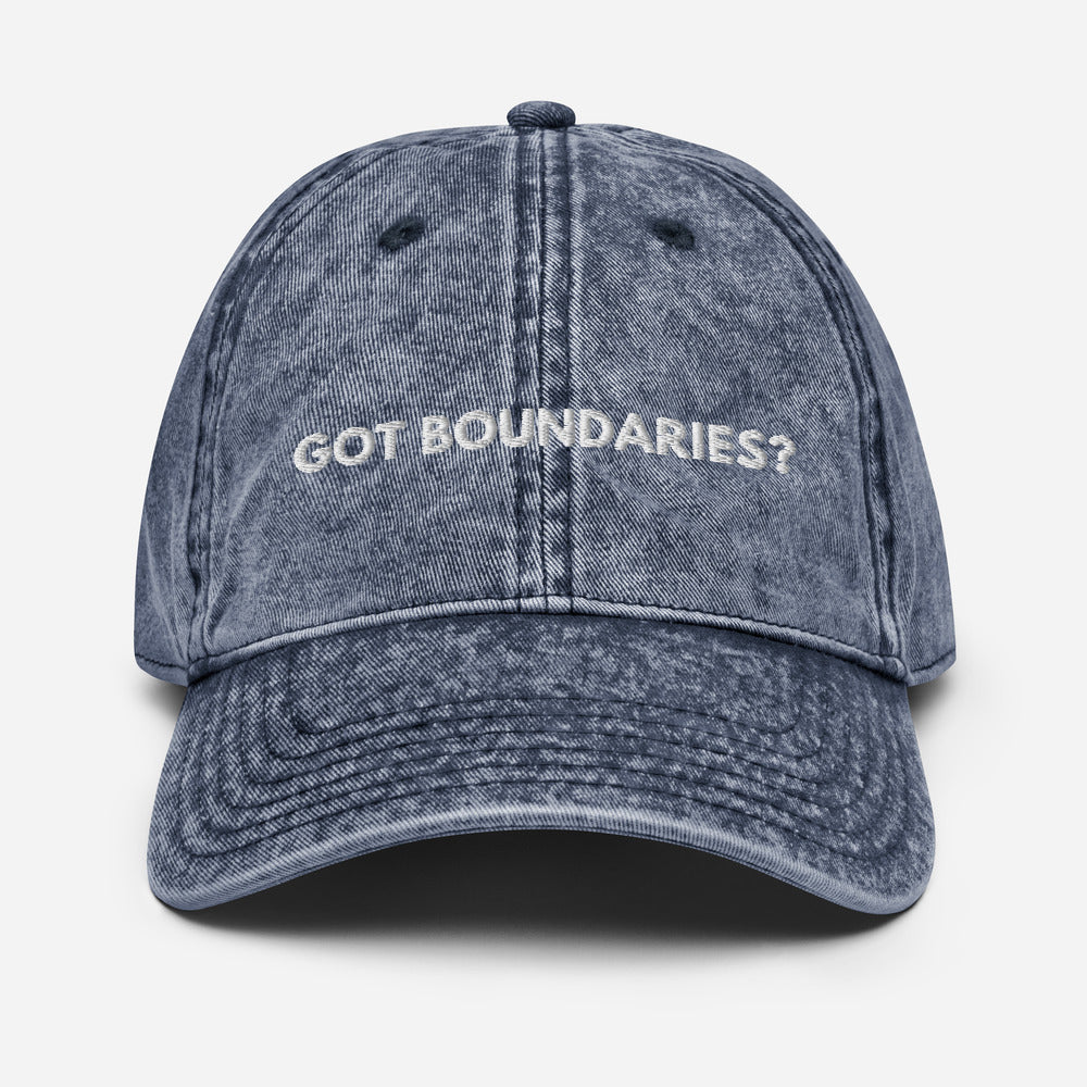 Got Boundaries? Vintage Cotton Twill Cap